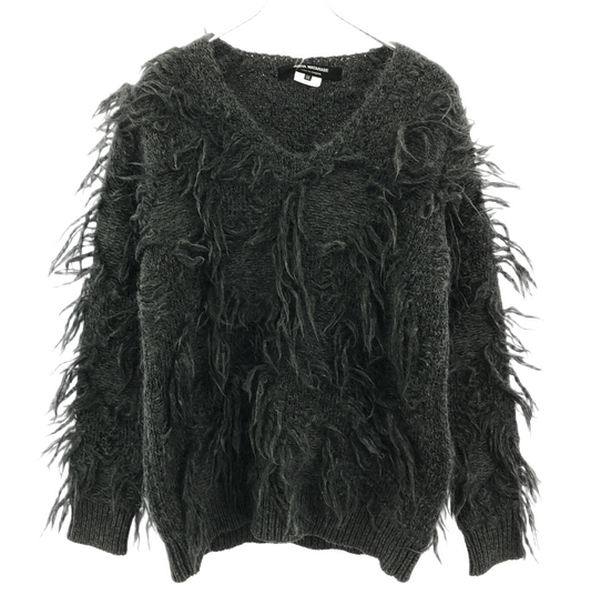 JUNYA WATANABE COMME des GARCONS 18AW Wool Shaggy V-neck Pullover Knit Sweater