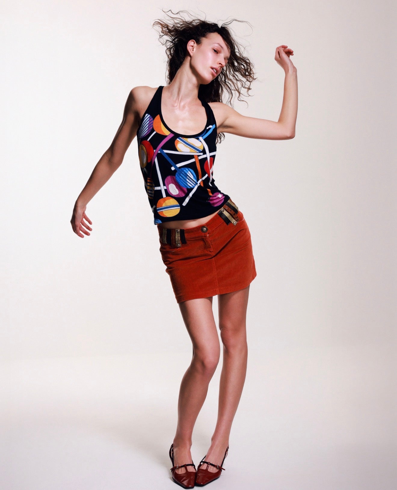 Miu Miu Lollipop Multicolour Sless Tank Top
