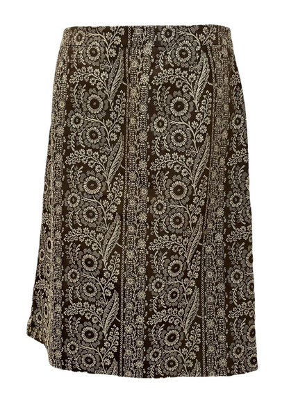 Celine Silk Blend Floral Skirt