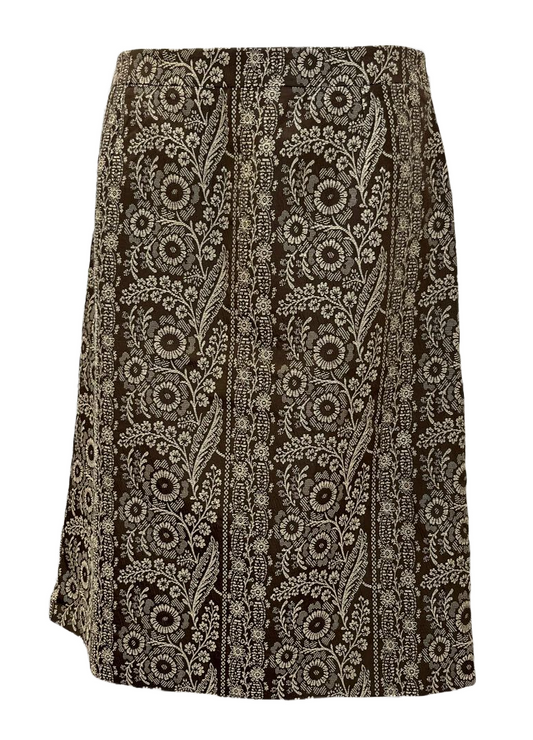 Celine Silk Blend Floral Skirt