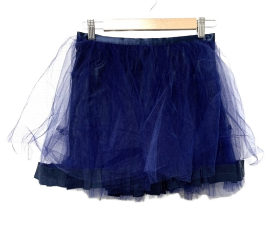 LANVIN en Bleu Tulle Blue Shorts