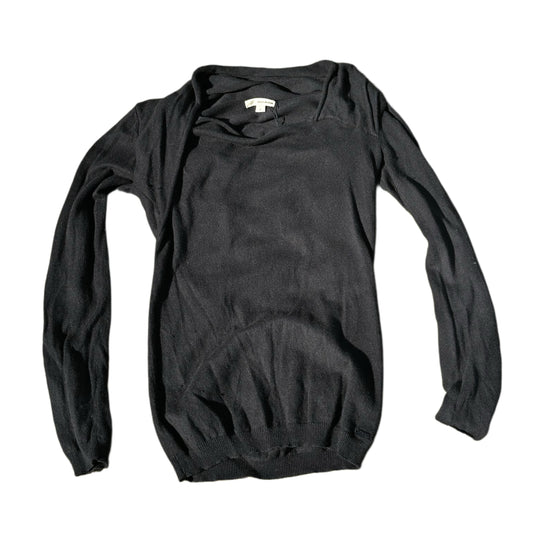 DKNY Knit LS Deformed Neck Top