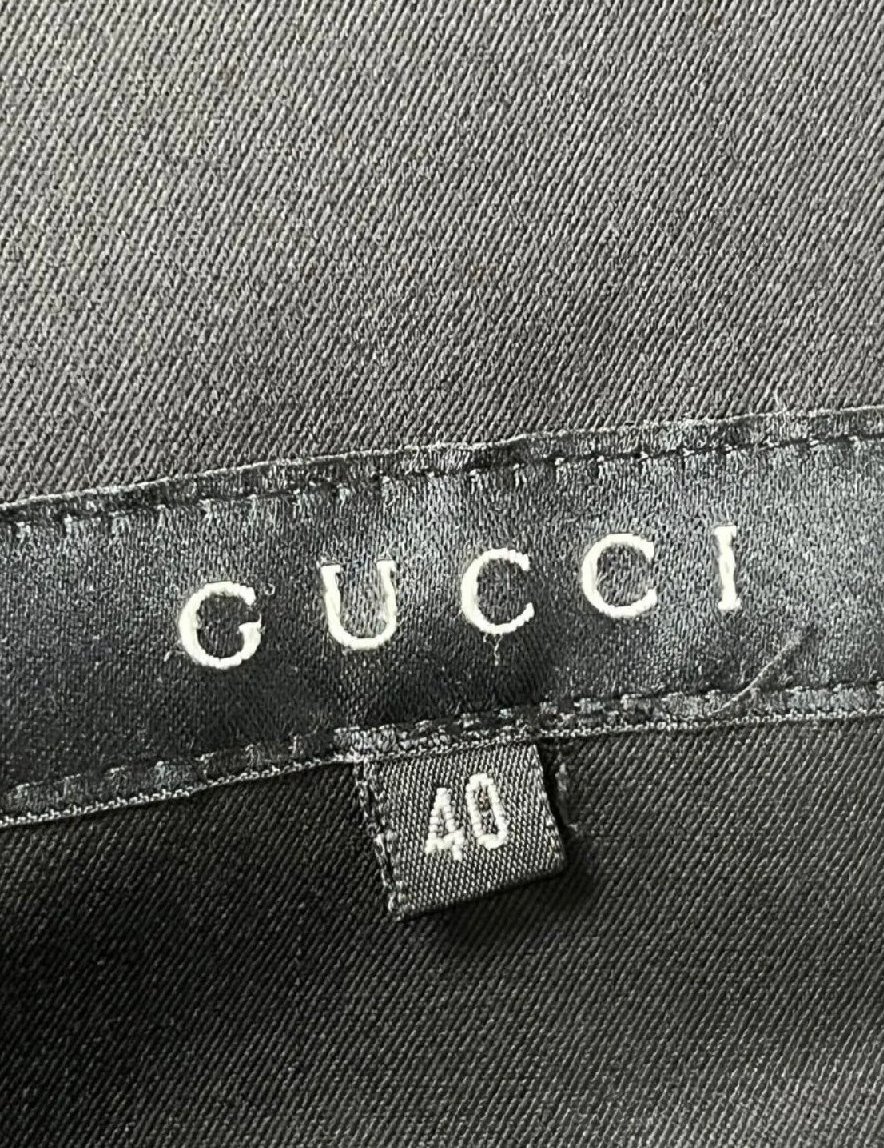 Gucci Military Pocket Shoulder Pad Jacket w Horse Loop Leather woven Belt