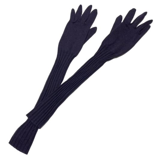 Miu Miu purple wool long gloves