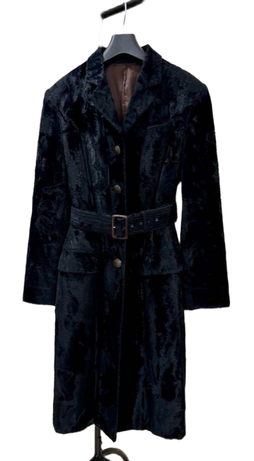 Jean Paul Gaulter Belted Button Down Fur Coat