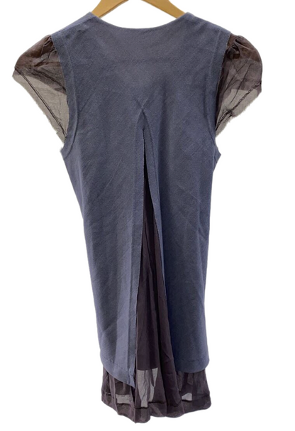 Comme des garcons scoop neck SS sheer puff SS top AD1993