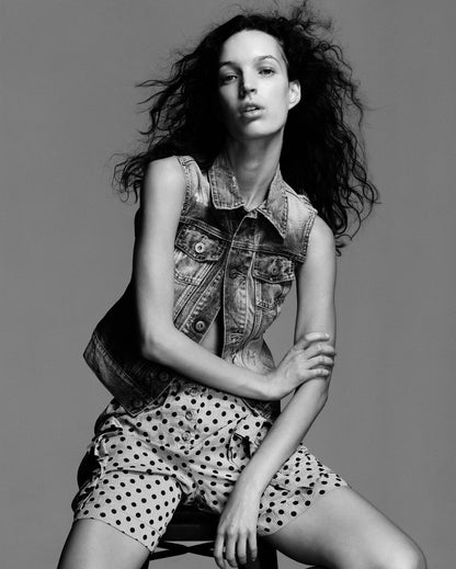 Alexander Mcqueen Grey Black Polkda Dot Shorts w Ruffle Pockets & Skirt