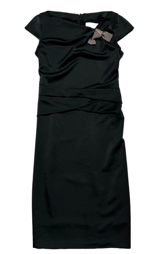 Valentino Knee Length Dress w assymetrical neck bow