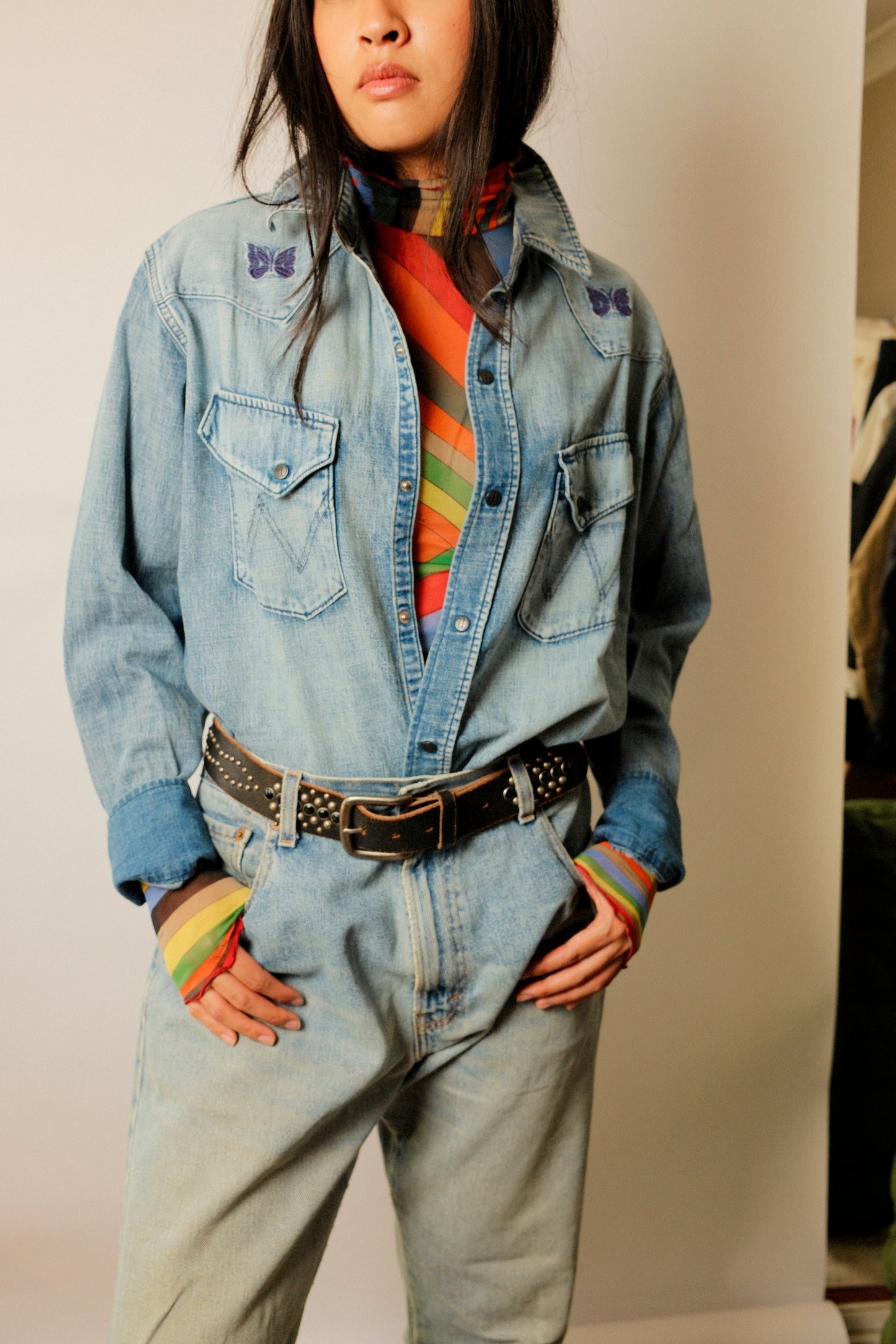 Needles x Wrangler Western Denim Shirt