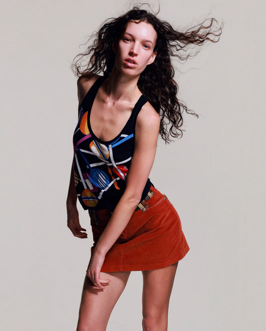 Miu Miu Lollipop Multicolour Sless Tank Top