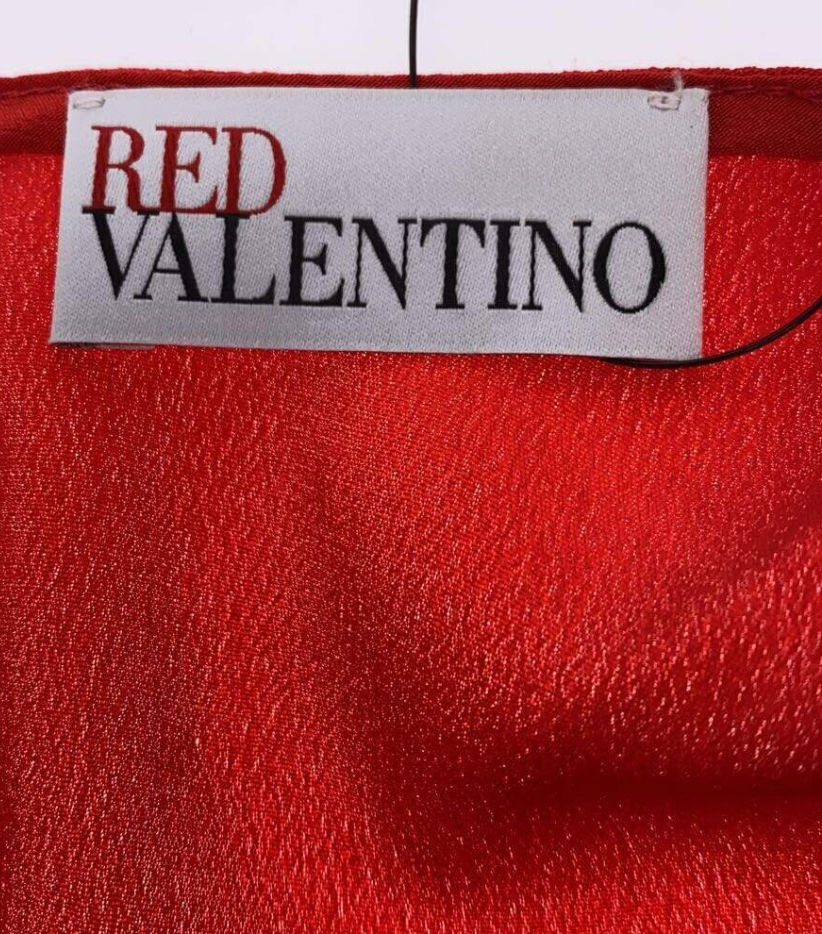 Red valentino Bow Sless Cape Dress