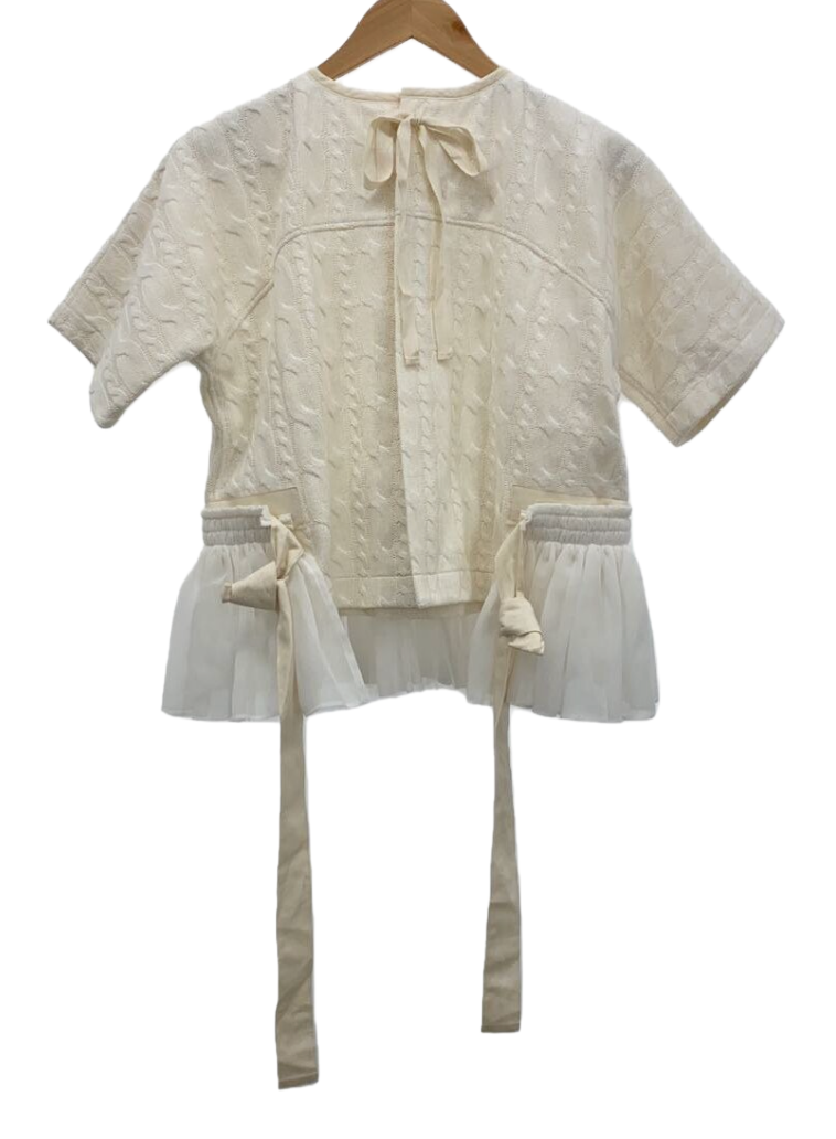 Tao COMME des GARCONS SS Knit sweater w detachable Tulle skirt