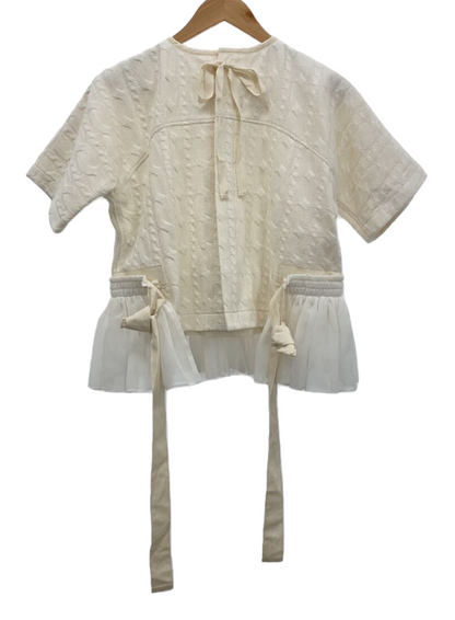 Tao COMME des GARCONS SS Knit sweater w detachable Tulle skirt