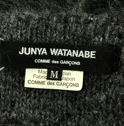 JUNYA WATANABE COMME des GARCONS 18AW Wool Shaggy V-neck Pullover Knit Sweater