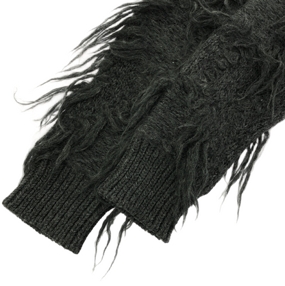 JUNYA WATANABE COMME des GARCONS 18AW Wool Shaggy V-neck Pullover Knit Sweater