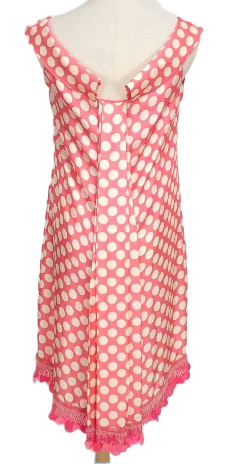 Blugirl Blumarine Polka dot sequin Hem Sless Dress