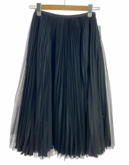 Comme Des Garcons Overlay Tulle Maxi Pleated Skirt