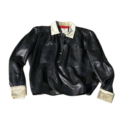 Valentino Night Metallic LS Blouse