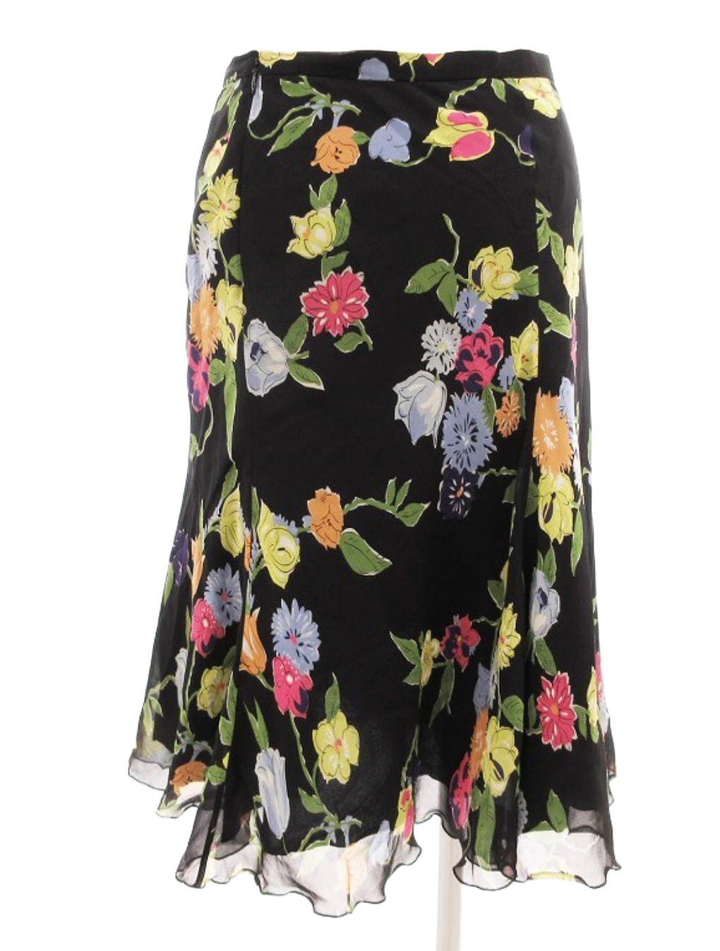 Moschino cheap and chic Floral Ruched Centre Midi skirt