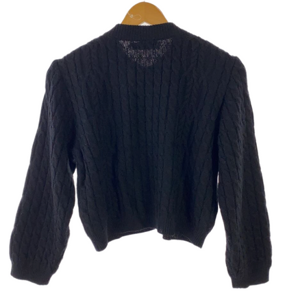 Yves Saint Laurent cable knit Wool Cable knit cardigan