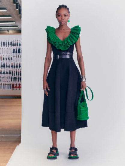 Alexander McQueen Knit Sless Midi Dress