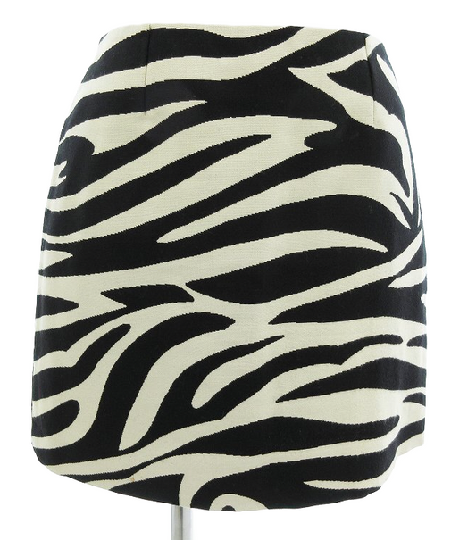 Celine Zebra Print Mini Skirt
