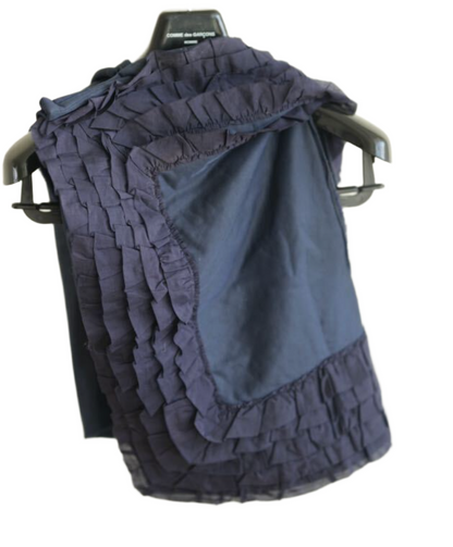 Comme Des Garcons frill napkin square top 2008 SS runway