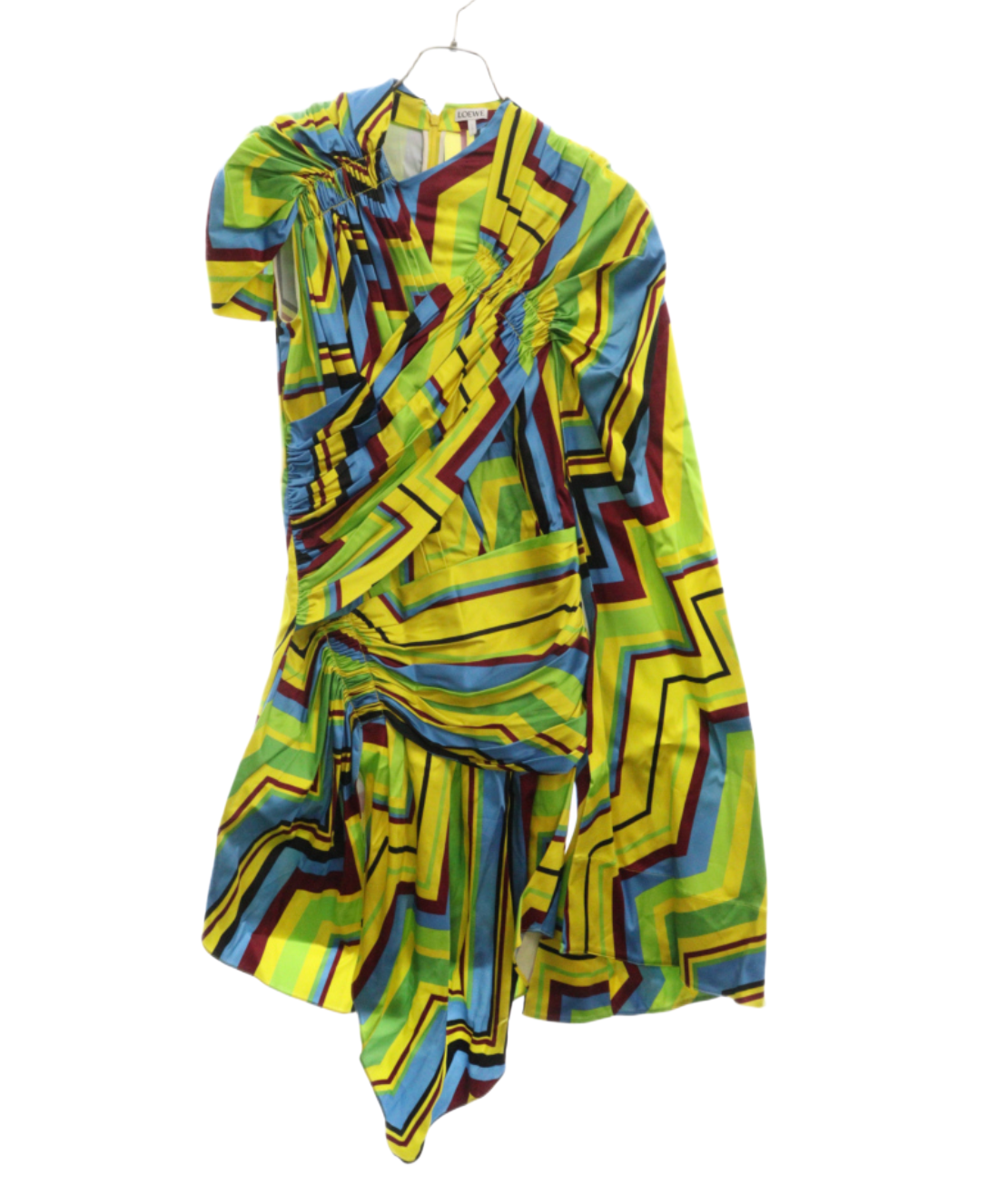 Loewe SS Abstract Print w Scarf Mini Dress