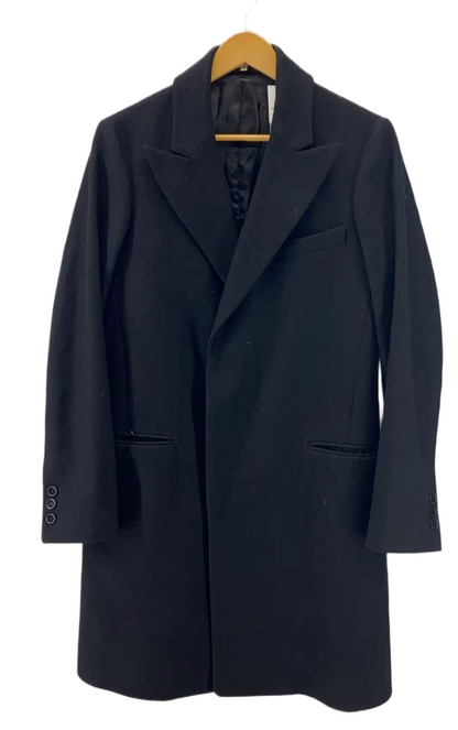 Carven Peak Lapel Wool Coat Sz 44