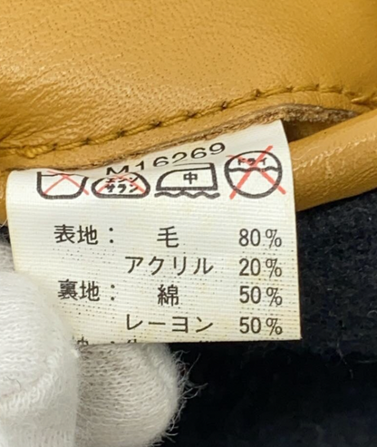 SUGAR CANE _ style Eyes Sleeve Leather Patch TALON Zip-up Stadium Jacket size 38