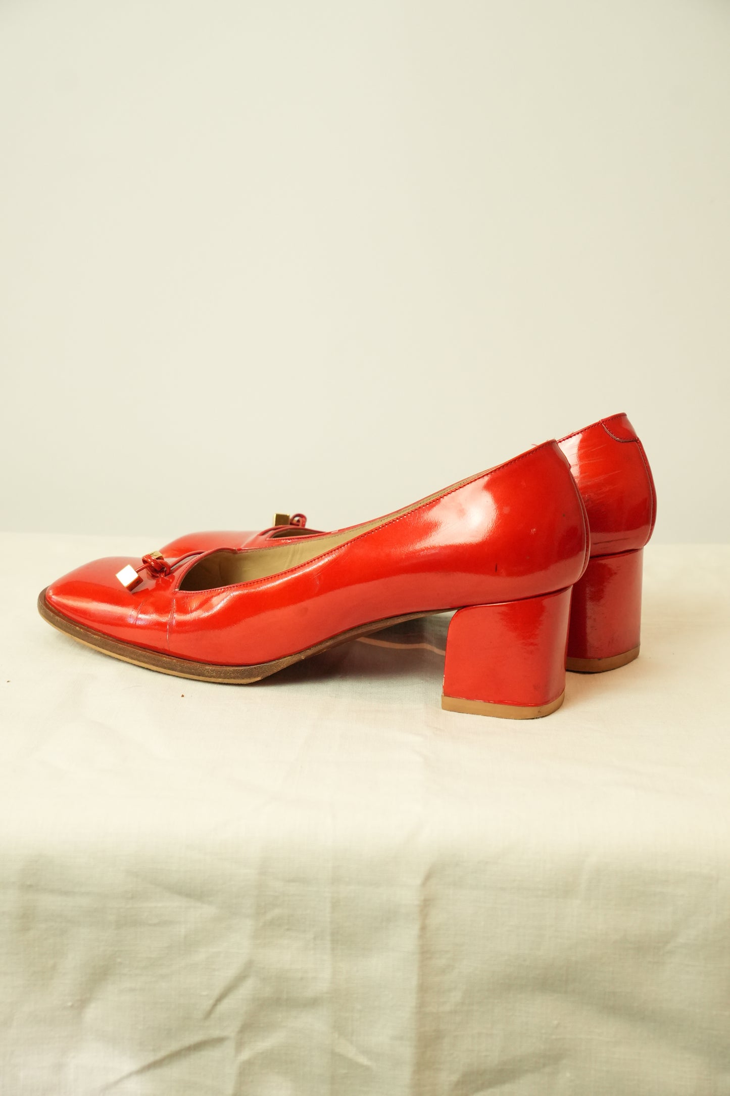 Louis Vuitton Vernis Red Ballet Pump sz 39