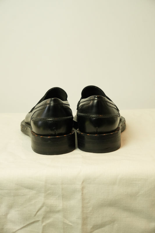 Lanvin Piercing Black Loafers Mens Sz 8