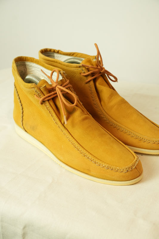 Christian Dior Sports Moccasin High Top Suede Sneakers