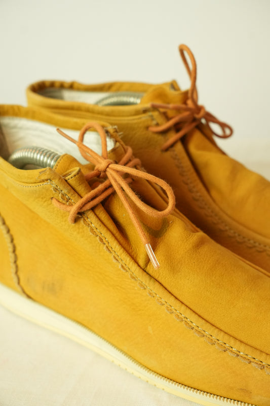 Christian Dior Sports Moccasin High Top Suede Sneakers