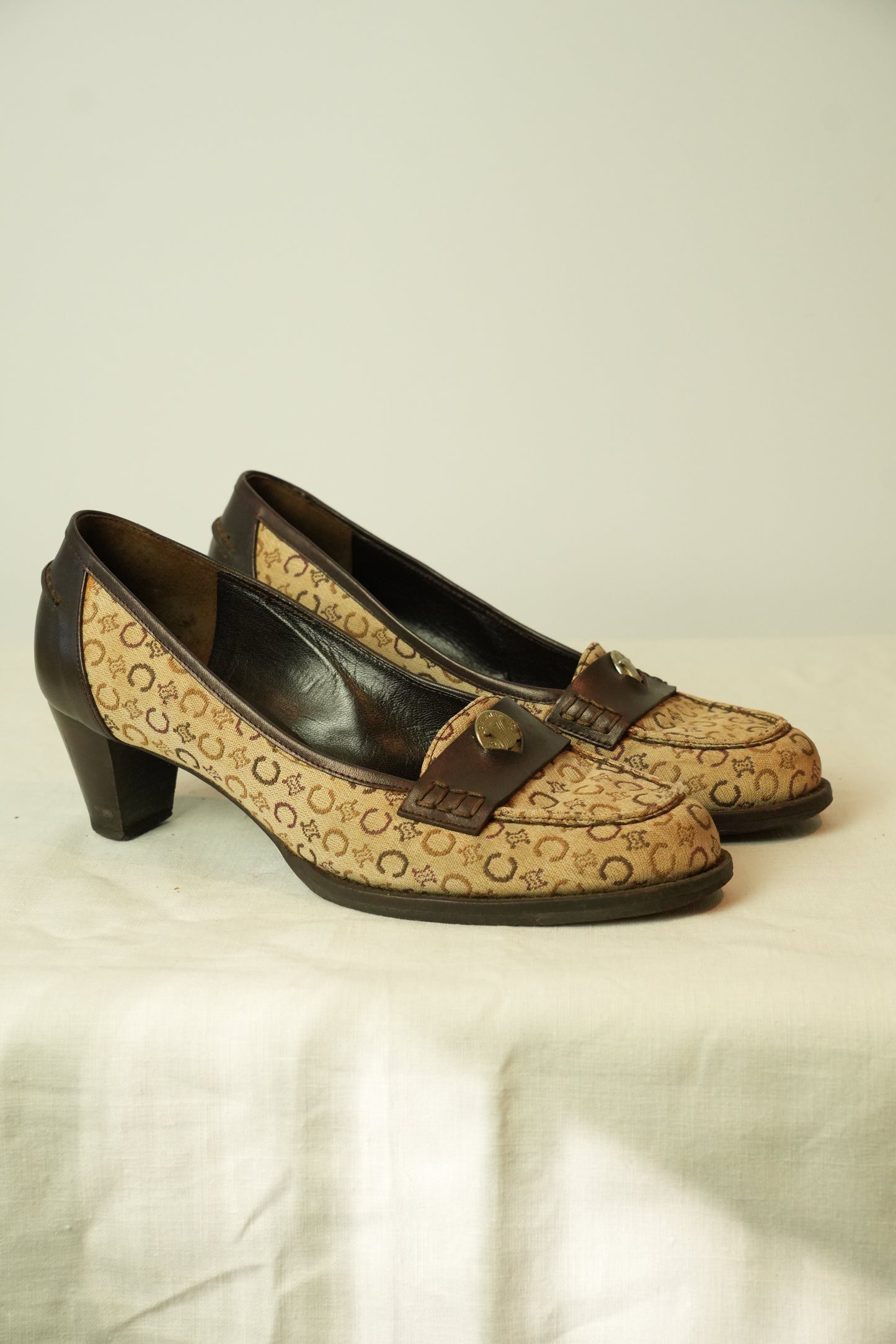 Celine Macadam Canvas Loafer Mules 36