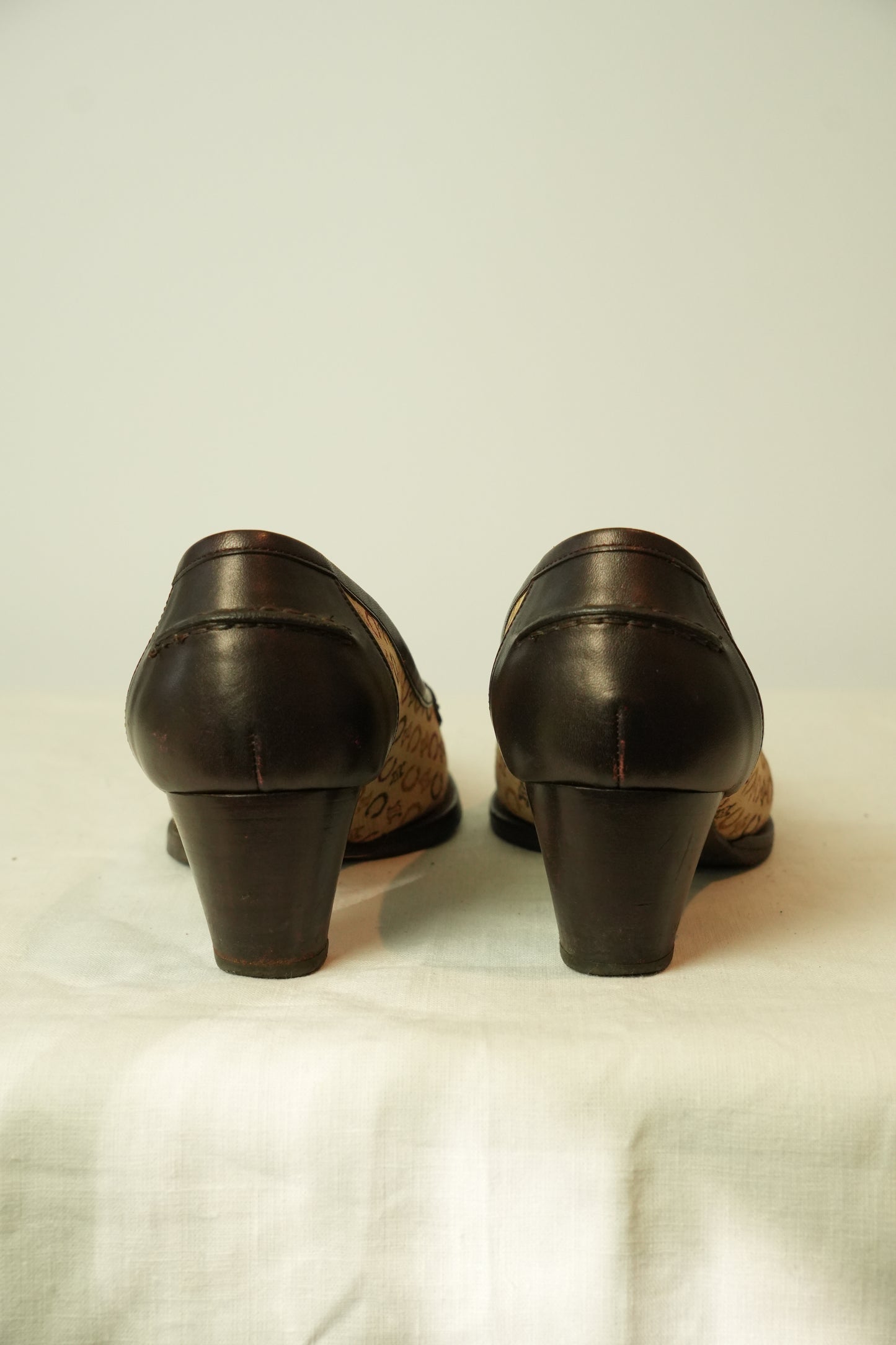 Celine Macadam Canvas Loafer Mules 36