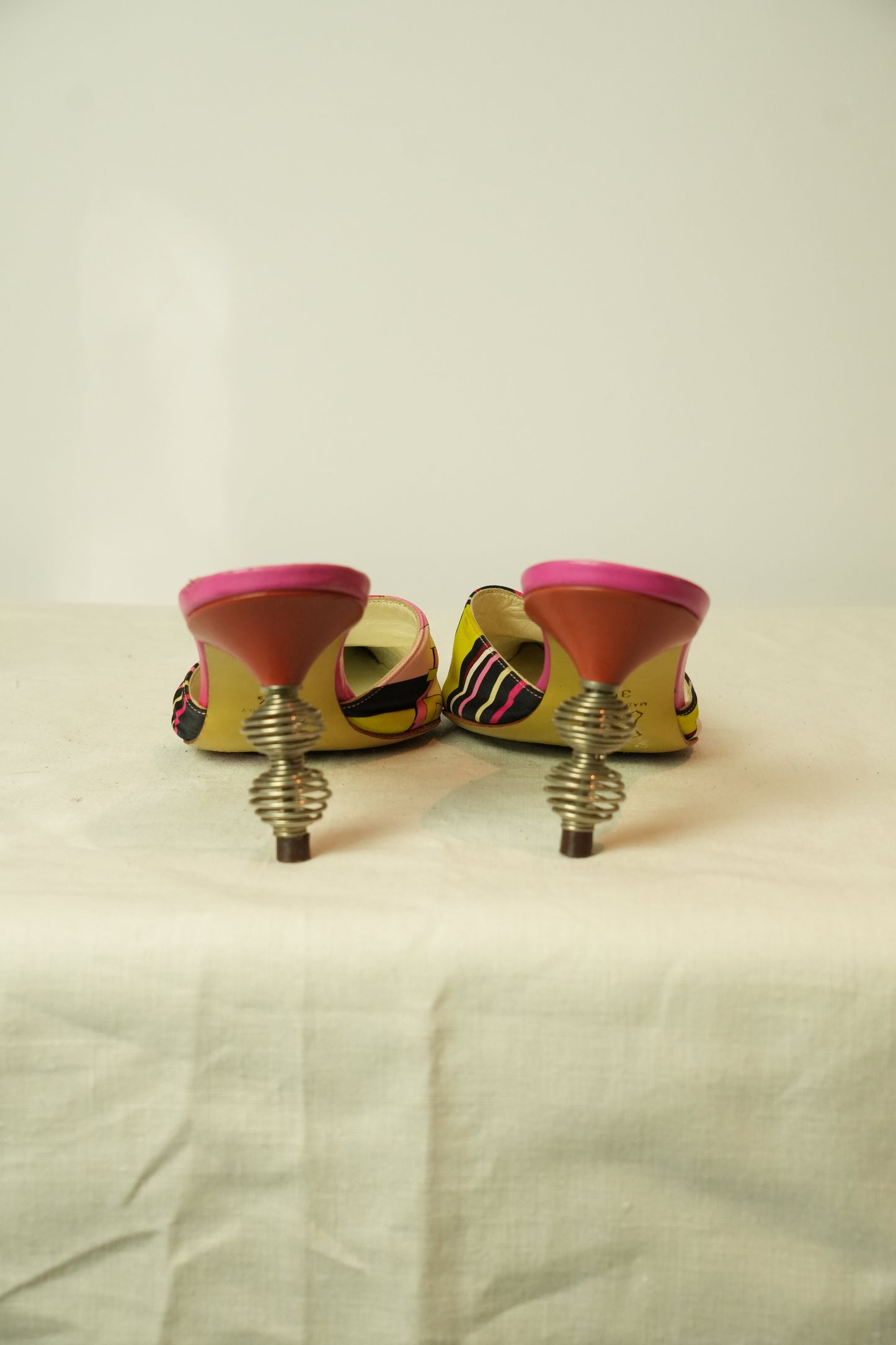 Emilio Pucci Point Toe Kitten Heels