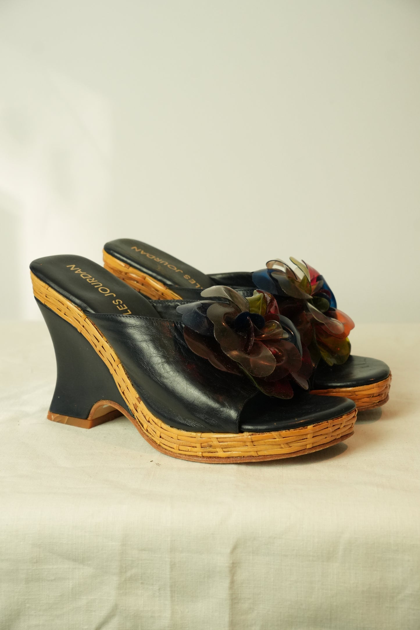 Charles Jourdan Floral Motif Wedges Sz23cm