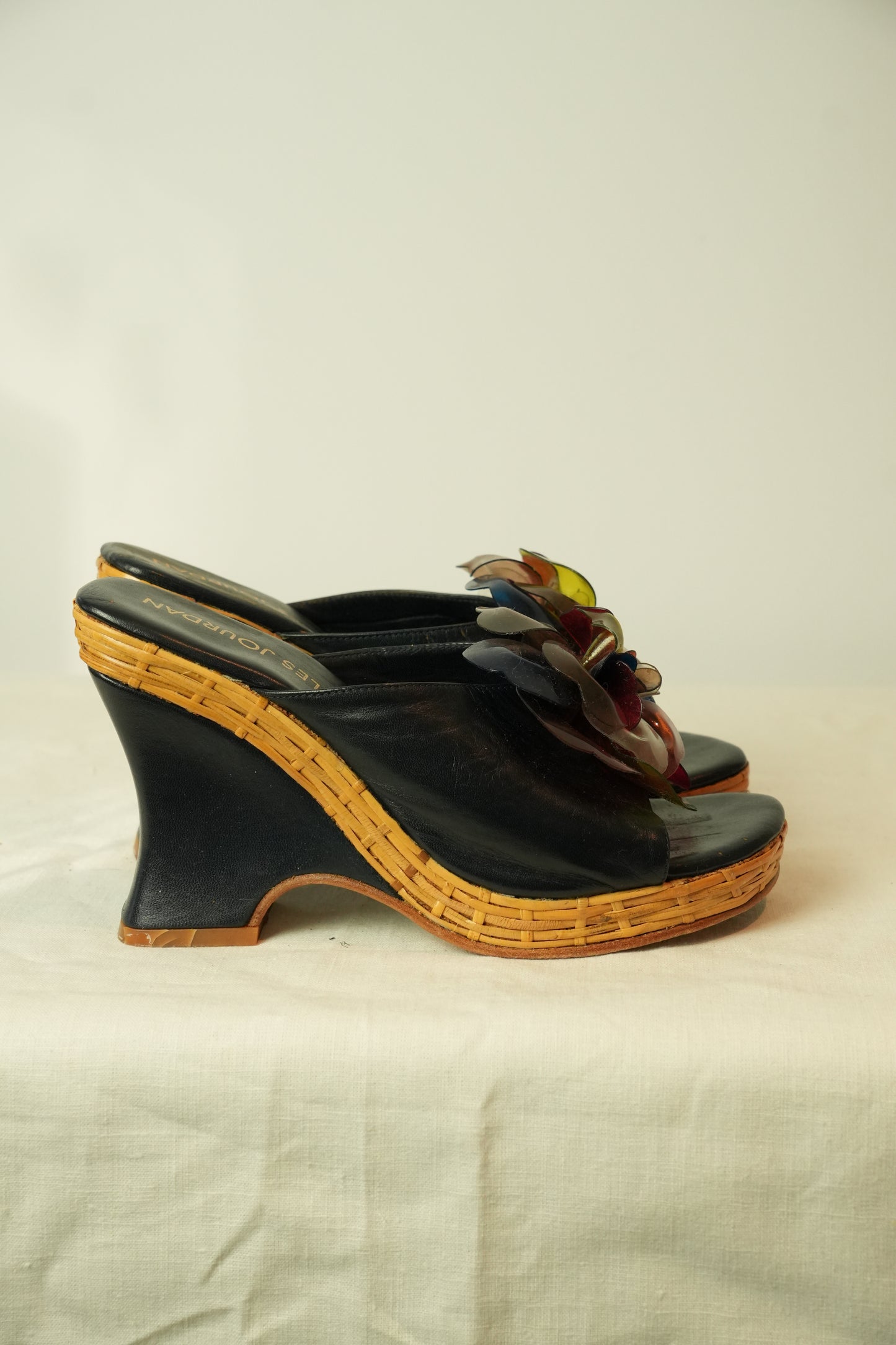 Charles Jourdan Floral Motif Wedges Sz23cm