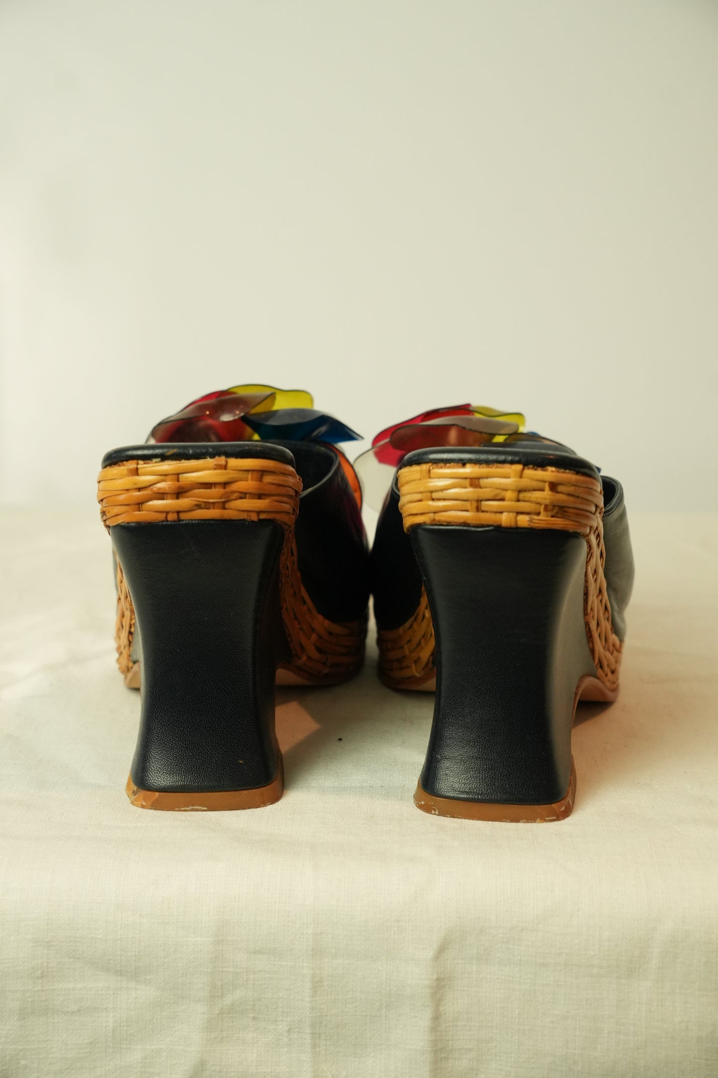 Charles Jourdan Floral Motif Wedges Sz23cm