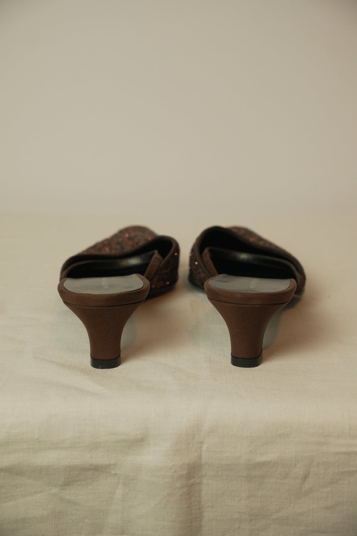 Anteprima Glitter Kitten Heel Mules