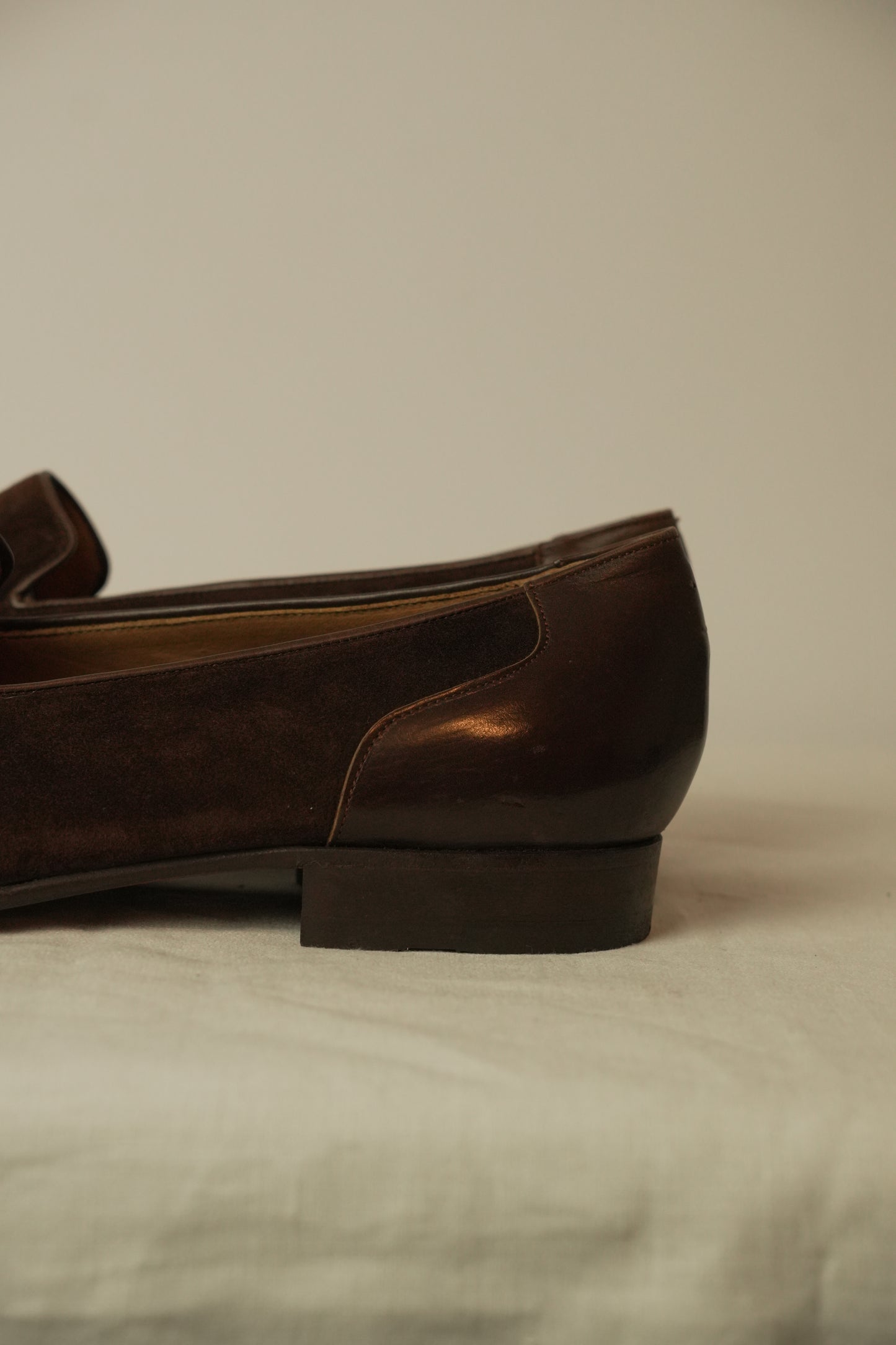 Gianni Versace Brown Suede Leather Loafers Sz41