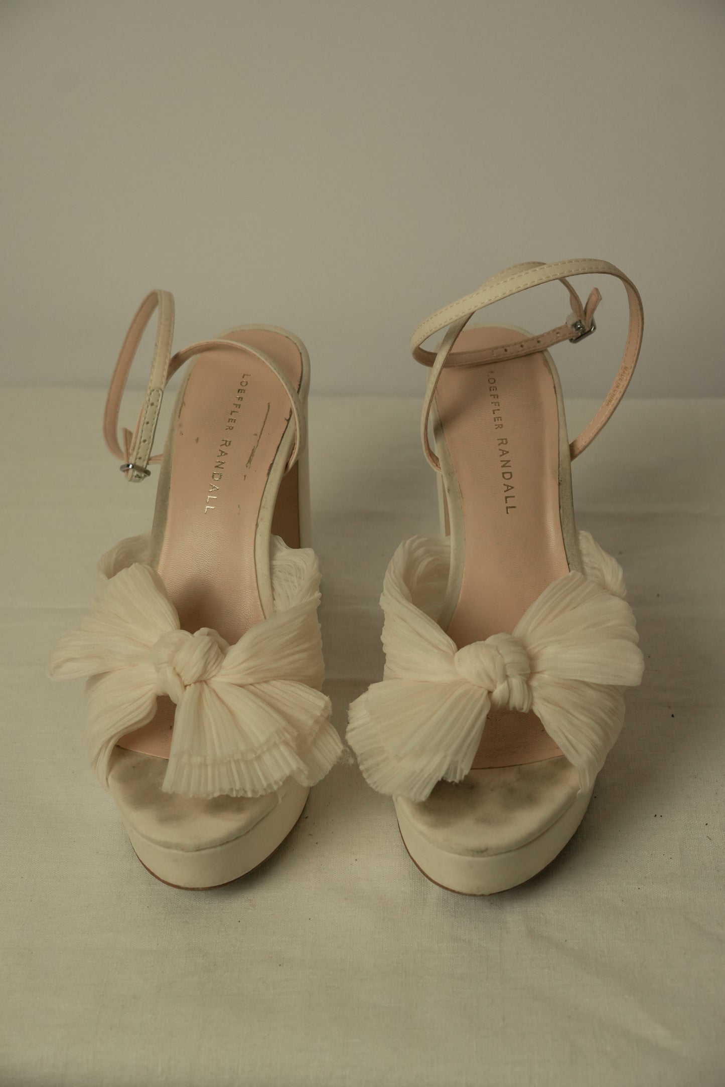 Loeffler Randall Bow Tulle Platform Heels Sz8