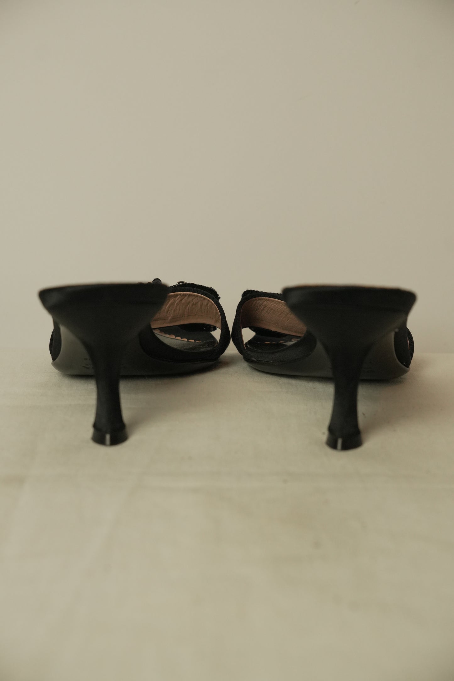 Prada Beaded Bow Sandals Sz 38.5