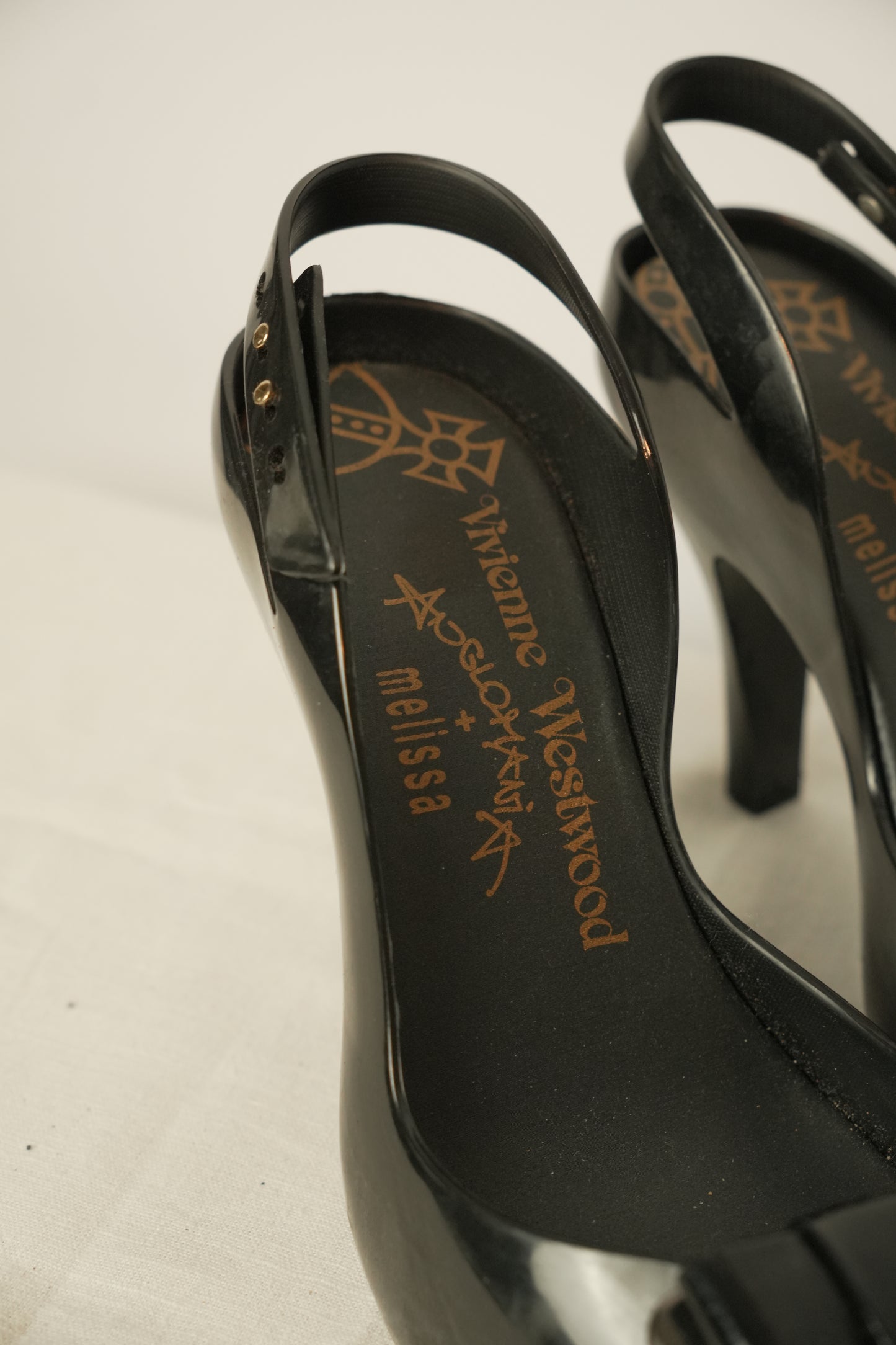 Vivienne Westwood x Melissa Bow Peeptoe Heels Sz 38