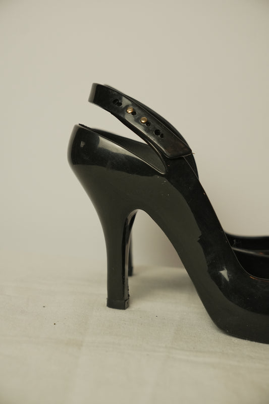 Vivienne Westwood x Melissa Bow Peeptoe Heels Sz 38