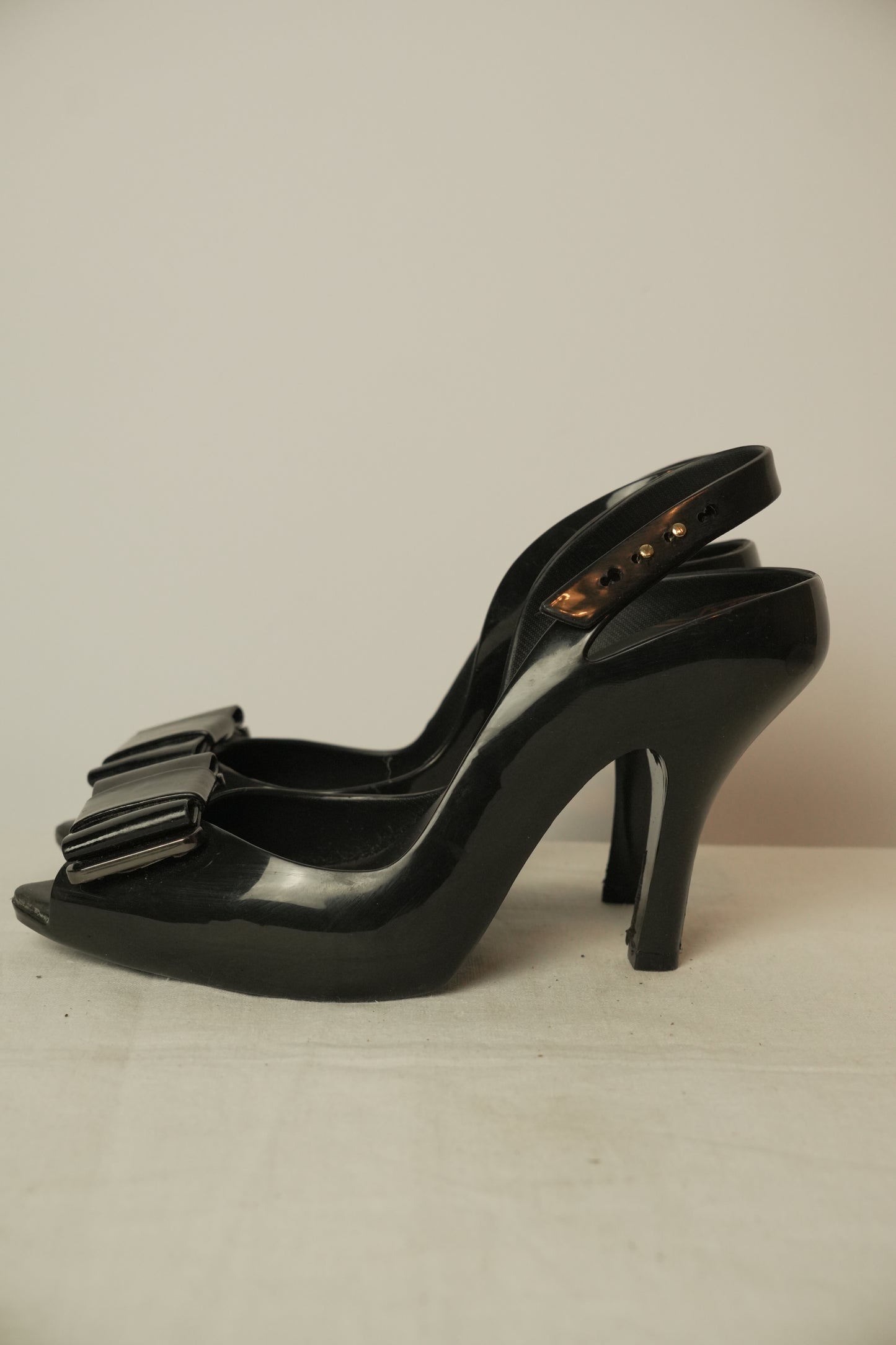 Vivienne Westwood x Melissa Bow Peeptoe Heels Sz 38