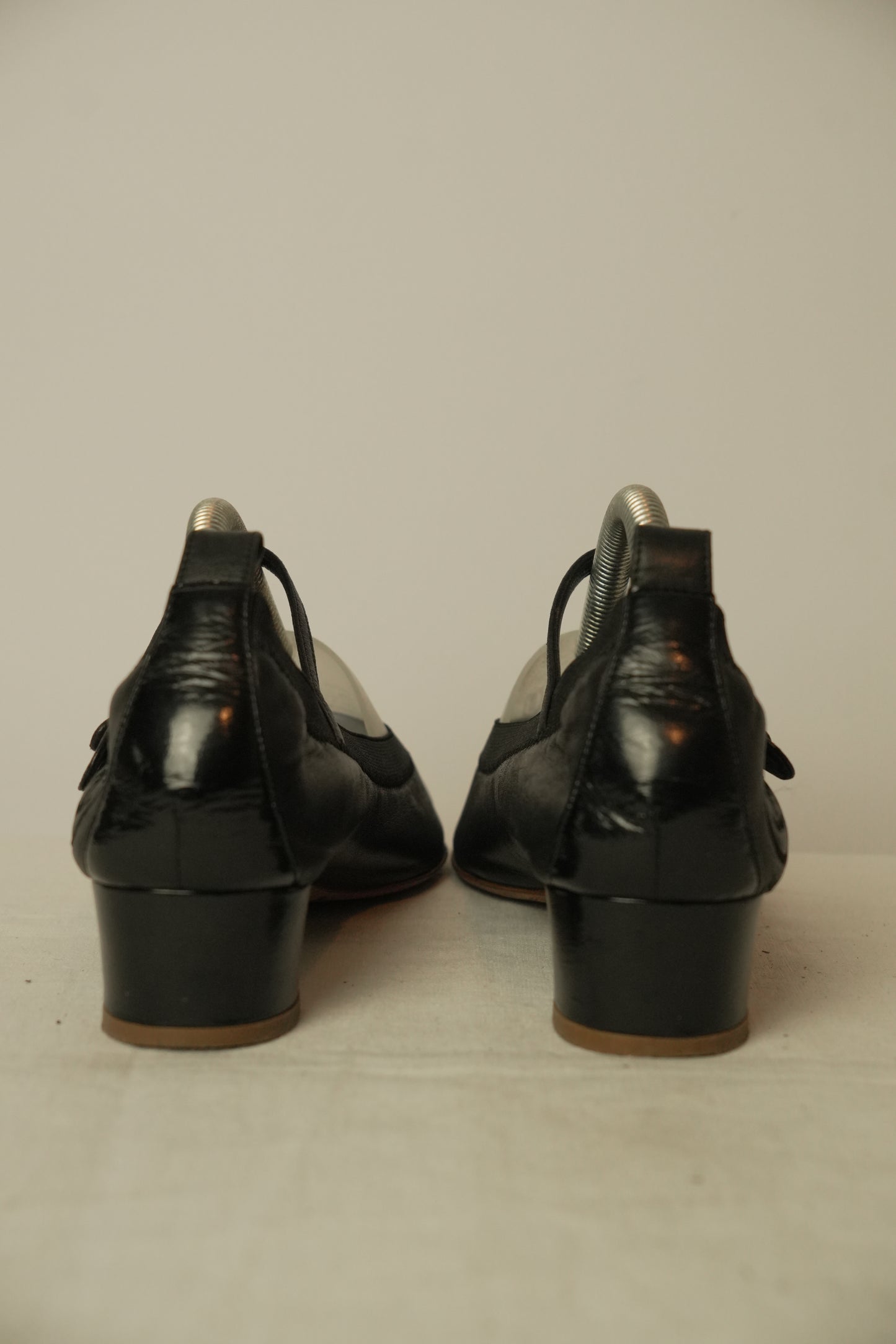 Chanel Black Heel Ballet Flat Sz 36