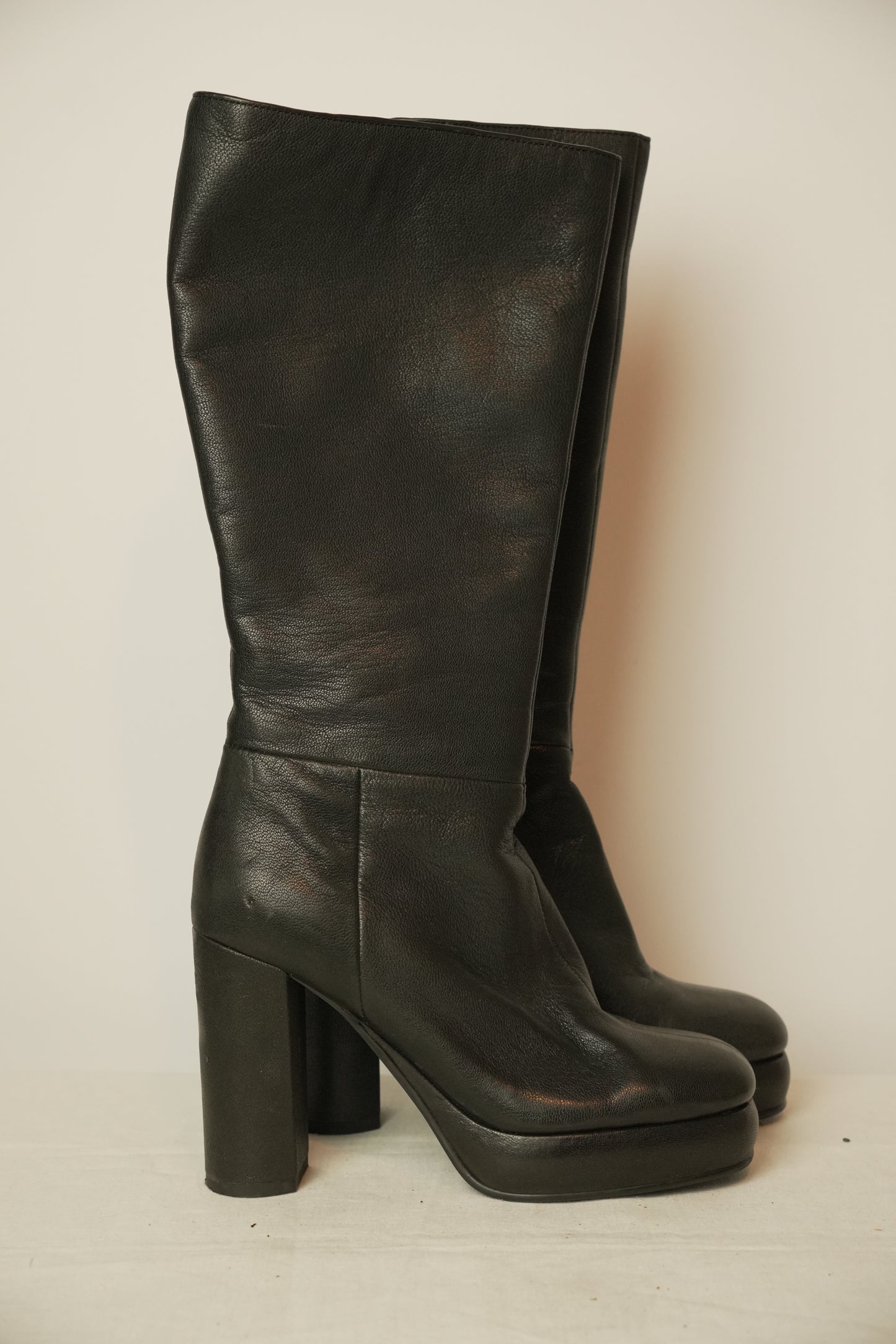 See by Chloe Leather Knee High Boots Sz 37