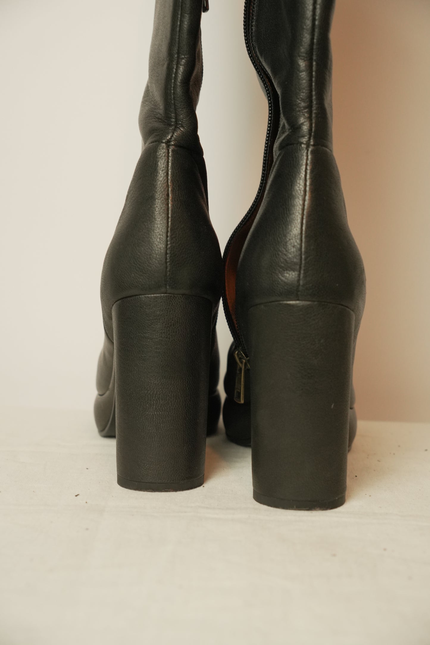 See by Chloe Leather Knee High Boots Sz 37